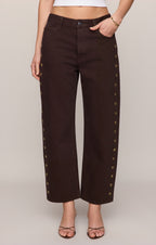 The Off Duty Mid-Rise Bowed Ankle Denim