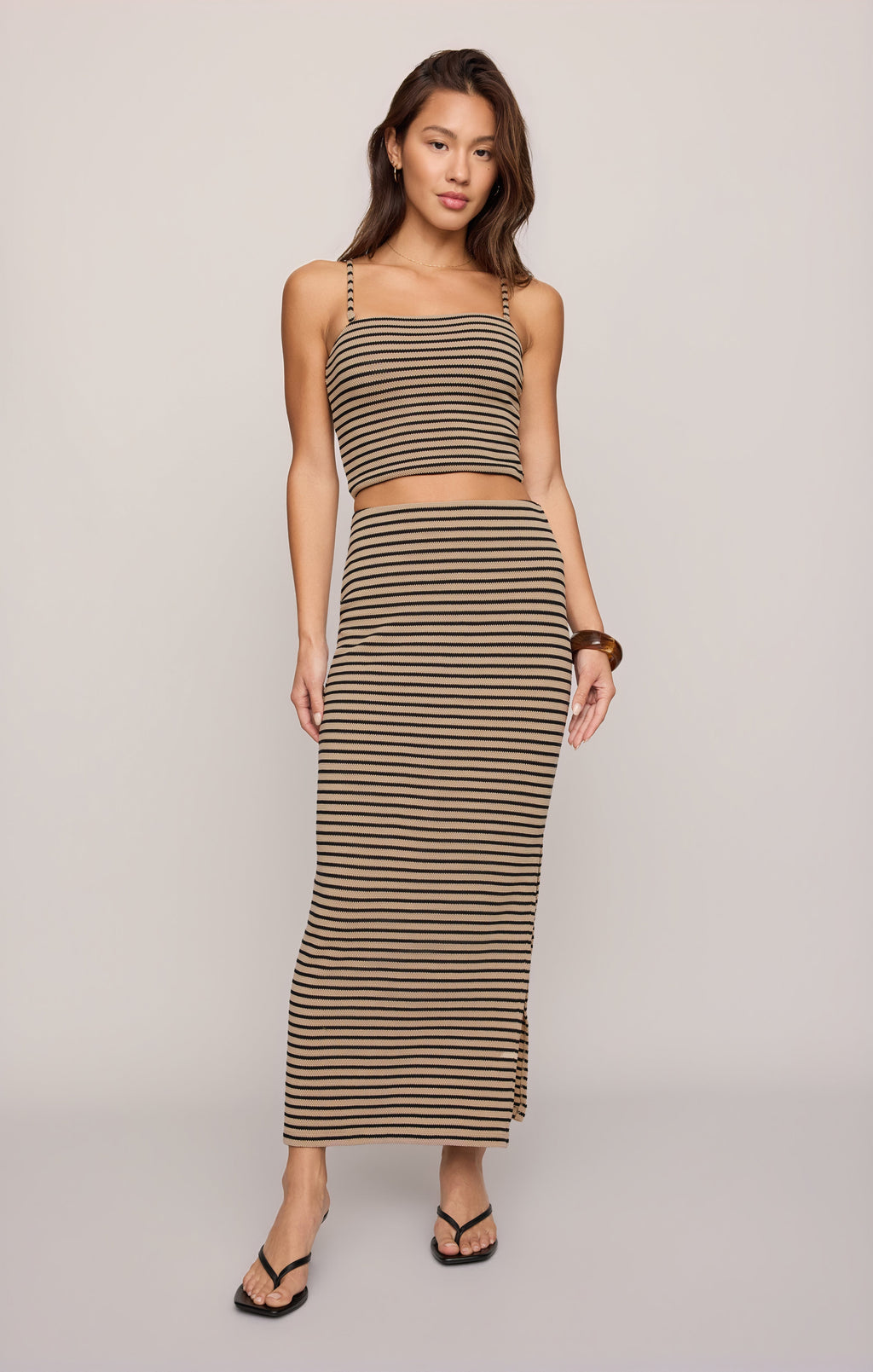 Ainslie Stripe Midi Skirt