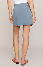 Sora Jersey Denim Mini Skirt