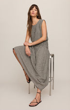 Brooke Gingham Linen Maxi Skirt