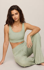 Zoe Silky Rib Tank Bra