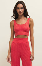 Zoe Silky Rib Tank Bra