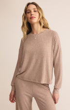 Daydream Silky Rib Long Sleeve Top
