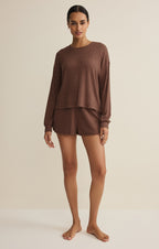 Daydream Silky Rib Long Sleeve Top