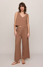 Sloane V-Neck Cotton Jersey Tank