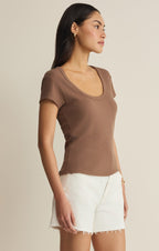 Leisurely Scoop Neck Tee