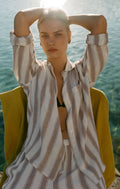 Perfect Striped Linen Button Up