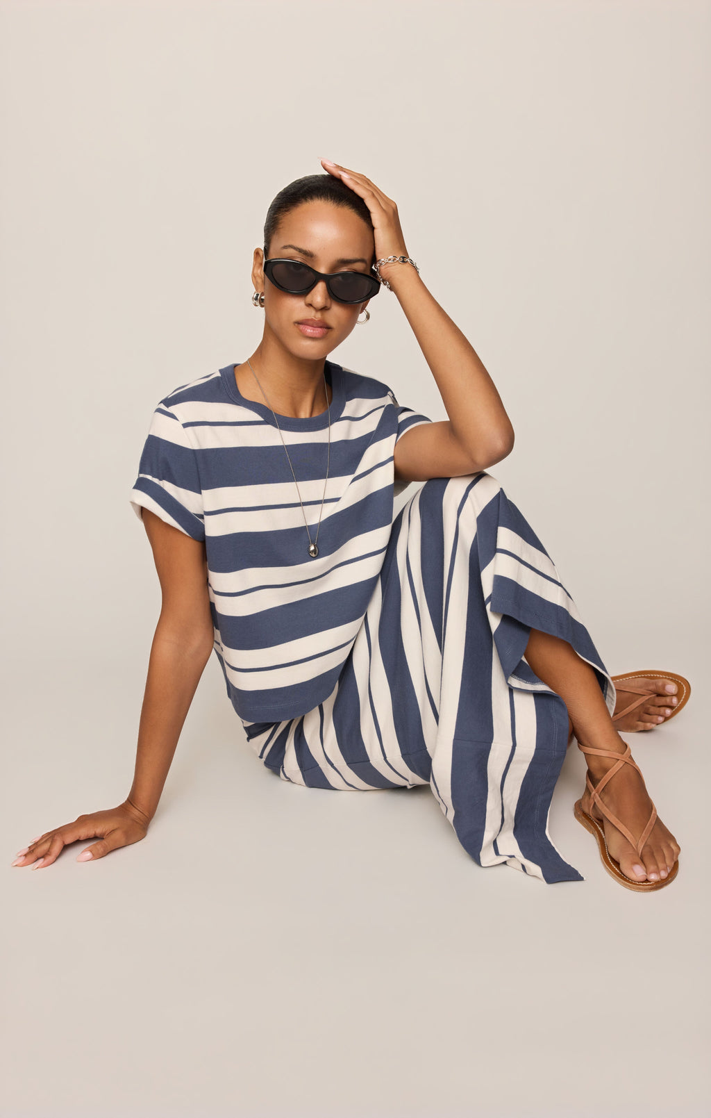 Stellan Striped Jersey Tee