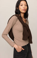 Greyson Scoop Long Sleeve Tee