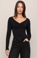 No Regrets Ruched Long Sleeve Top