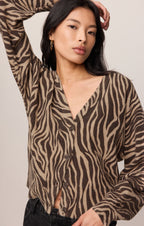 All The Wild Zebra Cardigan